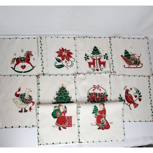 Vtg Cranston Christmas Stencil Picture Book Patches Applique Quilt Blocks - Picture 1 of 3
